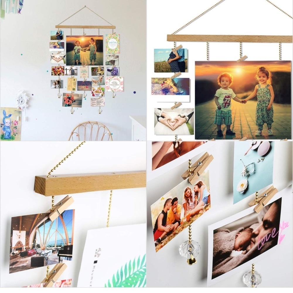 Hanging clothes pin picture display - Picture 2 of 3